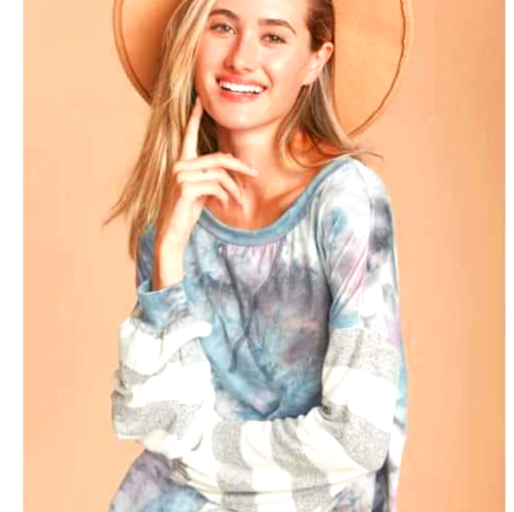 Tie dye long sleeve top
